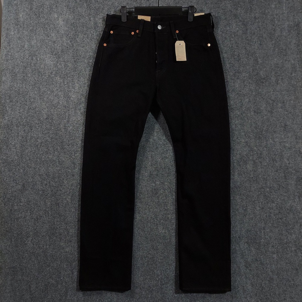 Men's Black Straight-Leg Jeans